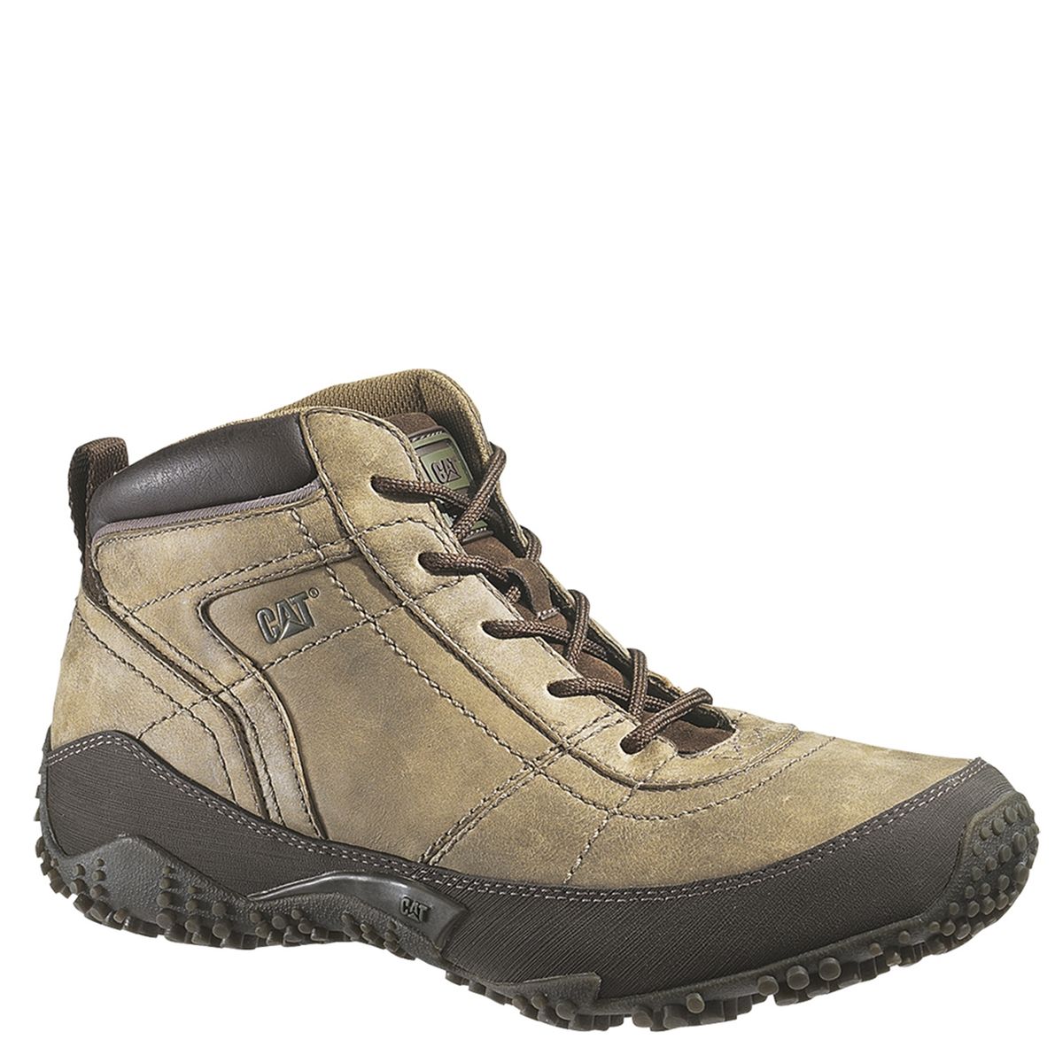 CAT - Botín Hombre Cuero Café Cat