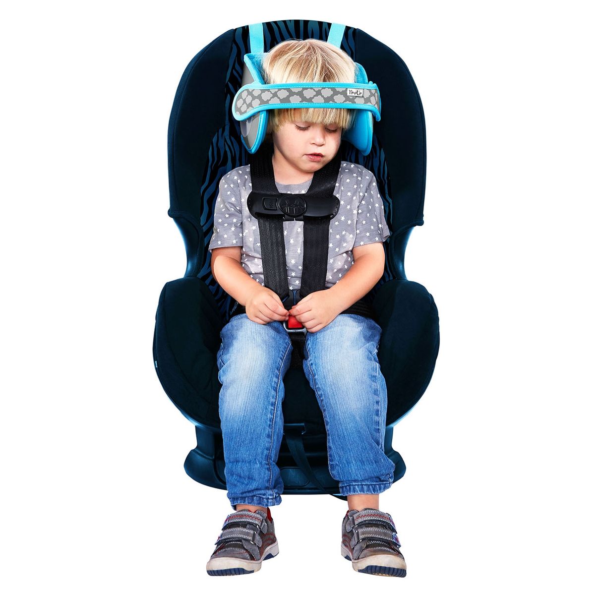NAPUP - Sujeta Cabeza Silla Auto Azul Napup
