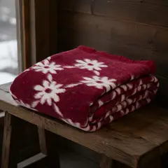 AMBIENTA - Frazada Lana Jacquard
