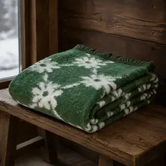 AMBIENTA - Frazada Lana Jacquard