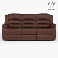 Sofá Reclinable 3 Cuerpos Dan C/Posa Vaso