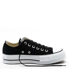 CONVERSE - Chuck Taylor All Star Plataforma Zapatilla Urbana Mujer Negro