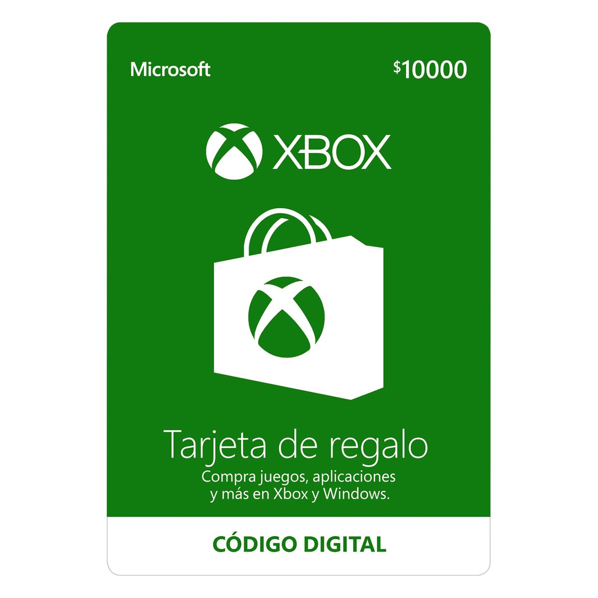 MICROSOFT - Tarjeta de Regalo Xbox 10.000 Código Digital