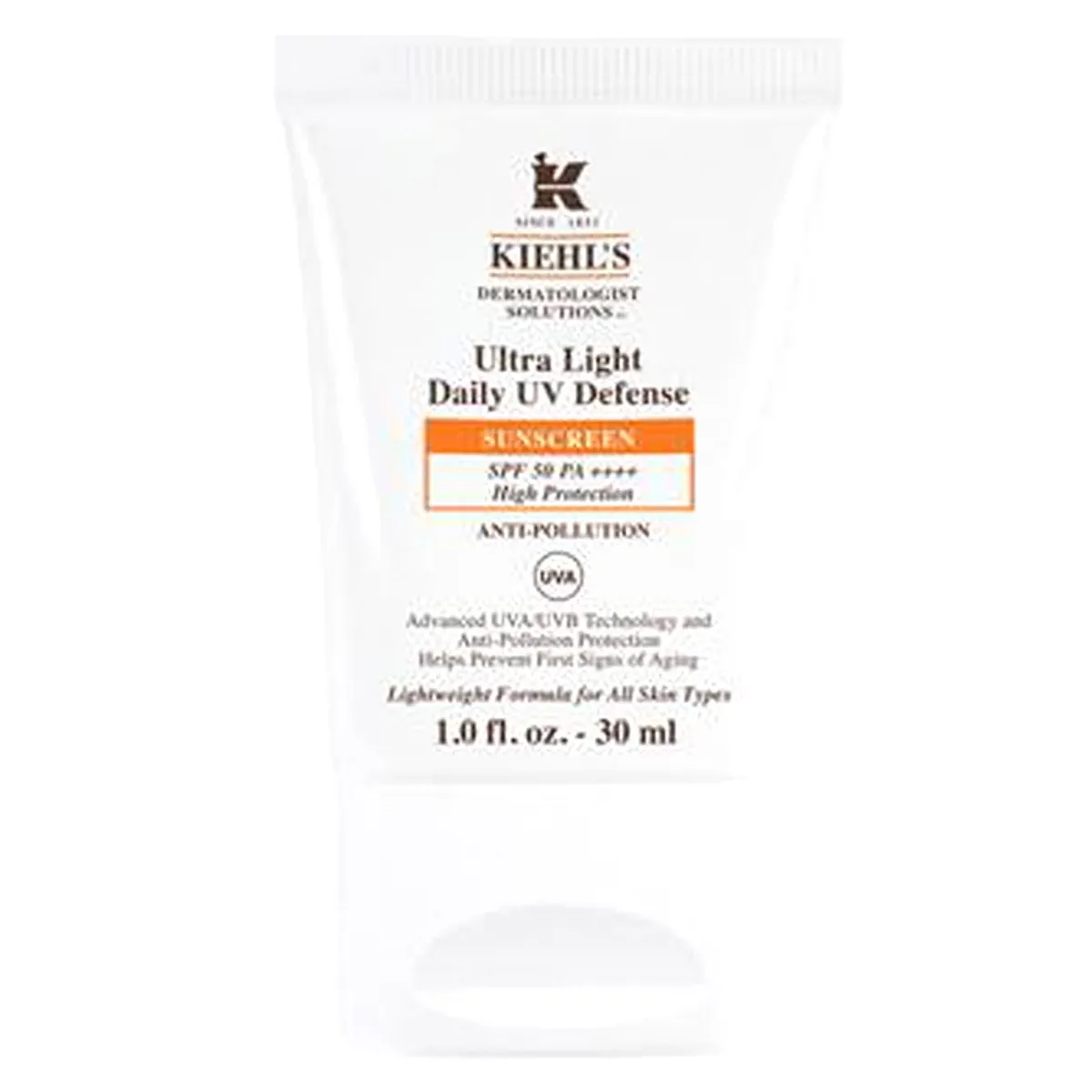 KIEHLS - Protector Solar Ultra Light Uv Defense Sunscreen Spf 50 30 ml  Kiehls