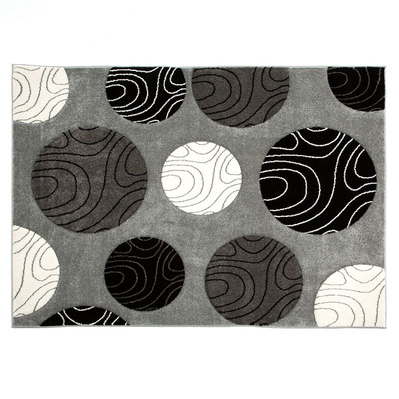 IDETEX - Alfombra Frize Carved 150X200 Circles Idetex