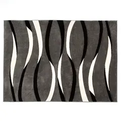 IDETEX - Alfombra Frize Carved D6 150X200 Gris