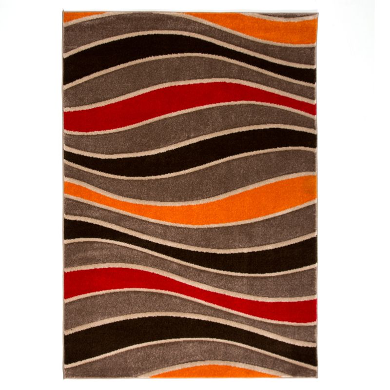IDETEX - Alfombra Frize Carved D6 Orange Idetex