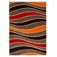 IDETEX - Alfombra Frize Carved D6 Orange