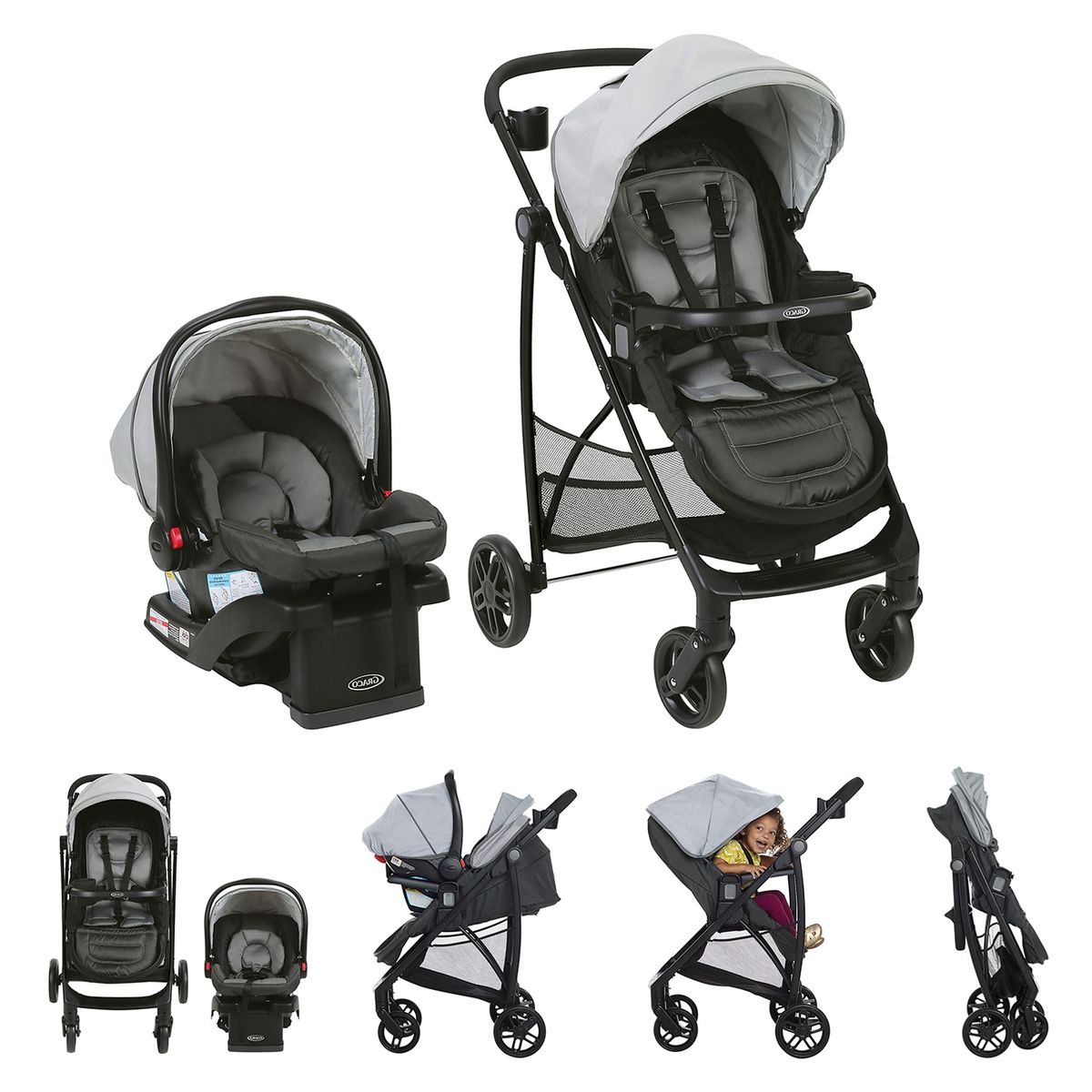 GRACO - Coche Travel System Remix Sphere Base Isofix Graco