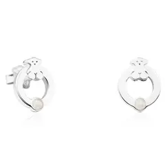 TOUS - Pendientes Super Power De Plata Con Perla Mujer