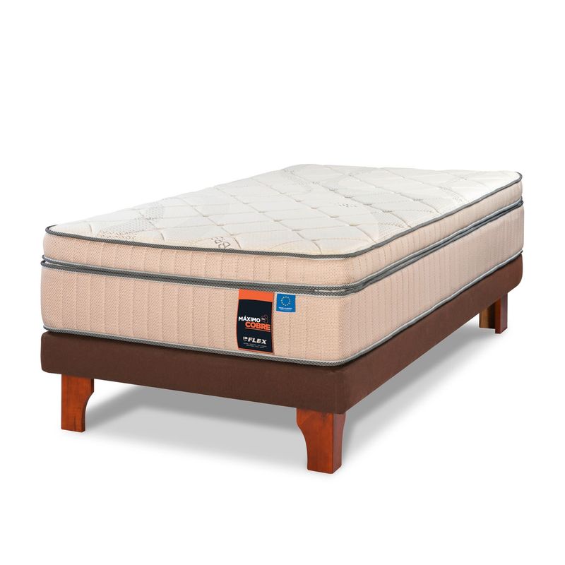 FLEX - Cama Europea Maximo Cobre 1.5 Plazas X 2.00Mt Flex