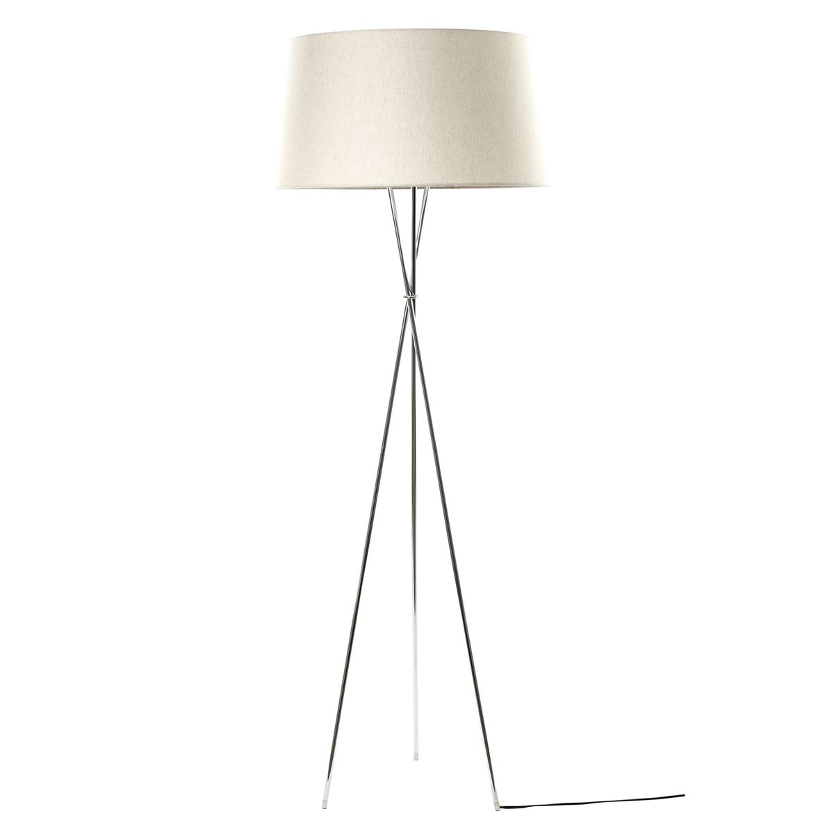 DISEÑO 3 - Lámpara Pie Trípode Cromo Diseño 3