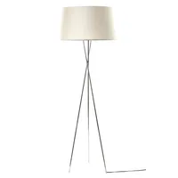 Lámpara Pie Trípode Cromo