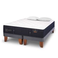 Cama Europea Premium King Base Dividida 180X200 Cm + Almohadas