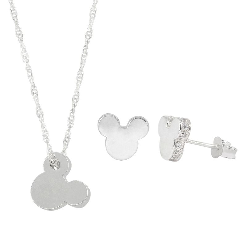 BRILHO - Conjunto Mickey Mouse Plata 925 con Zircones