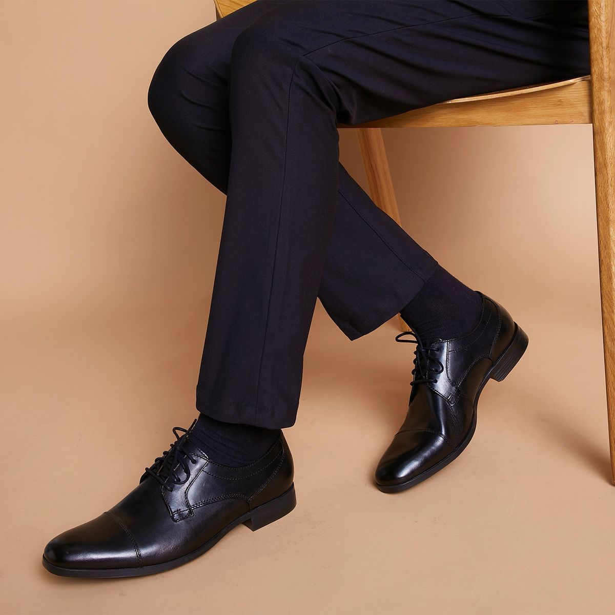 CLARKS - Clarks Zapato Formal Hombre Cuero Negro