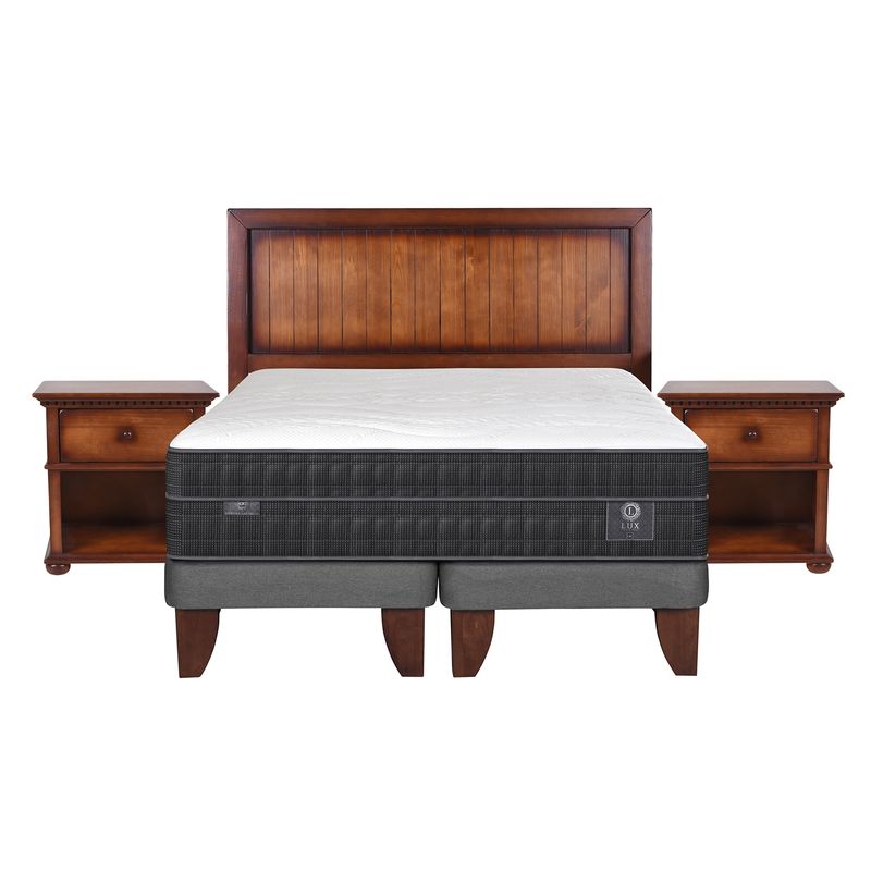 CIC - Cama Europea Lux 2 Plazas Base Dividida Monterrey Cic