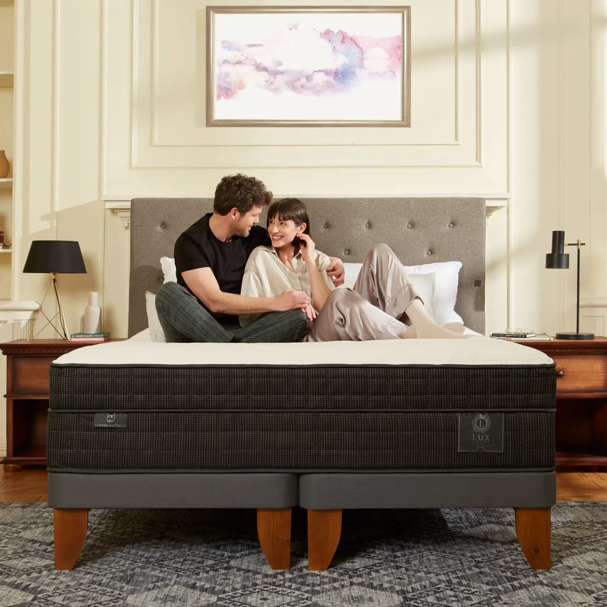 CIC - Cama Europea Lux King X 2.00Mt Base Dividida Cic