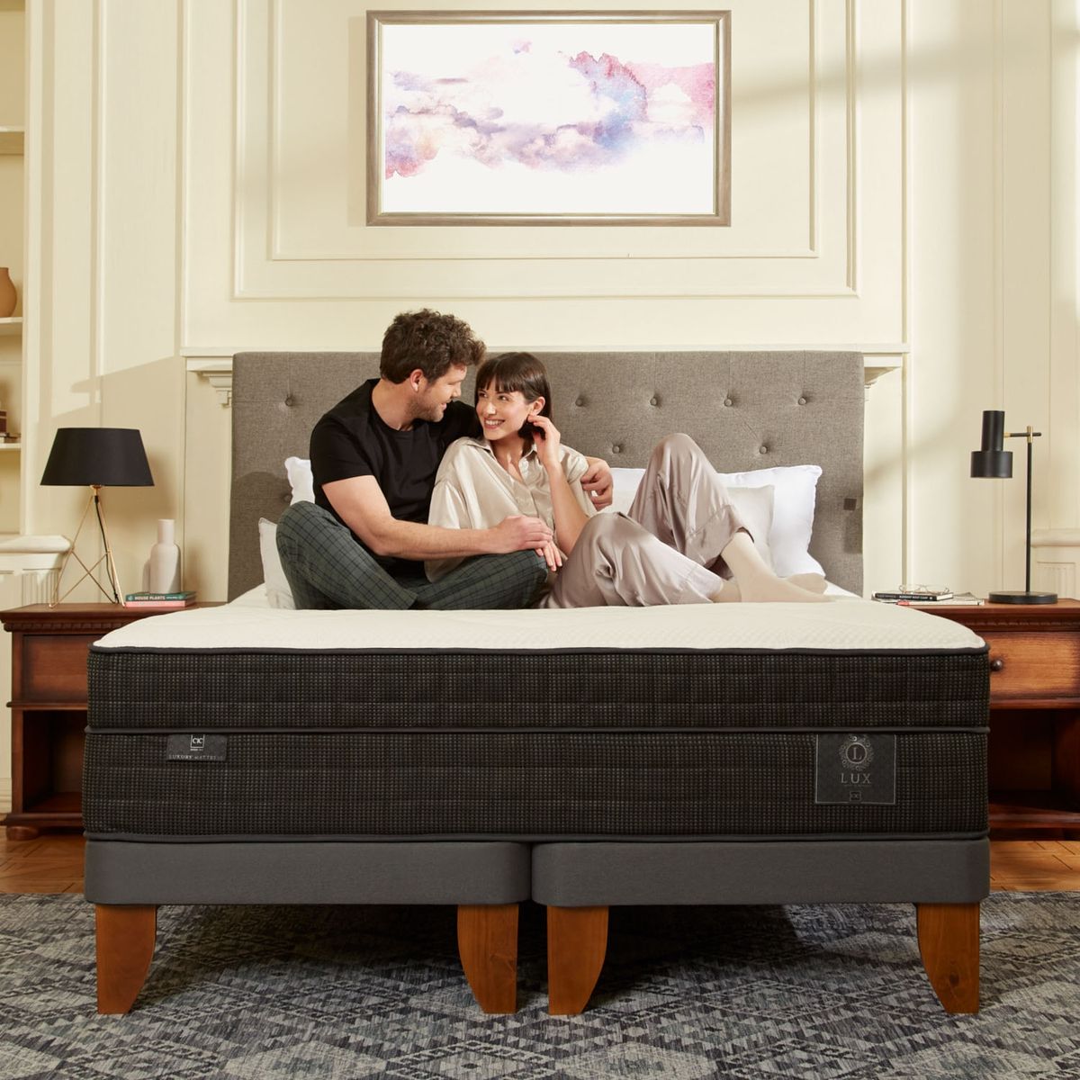 CIC - Cama Europea Lux Super King X 2.00Mt Base Dividida Cic