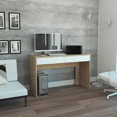 TUHOME - Escritorio Acre Rovere+Blanco