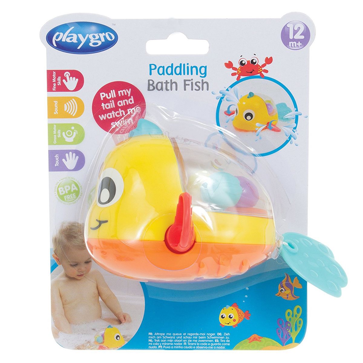 PLAYGRO - Infanti Baño De Peces Amarillo Playgro