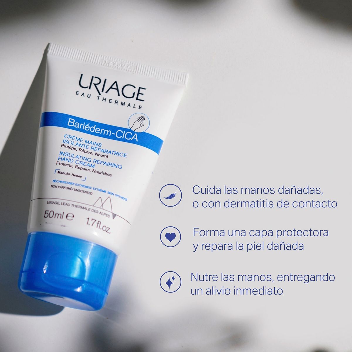 URIAGE - Bariéderm-CICA Crema de Manos Reparadora 50ml de Uriage