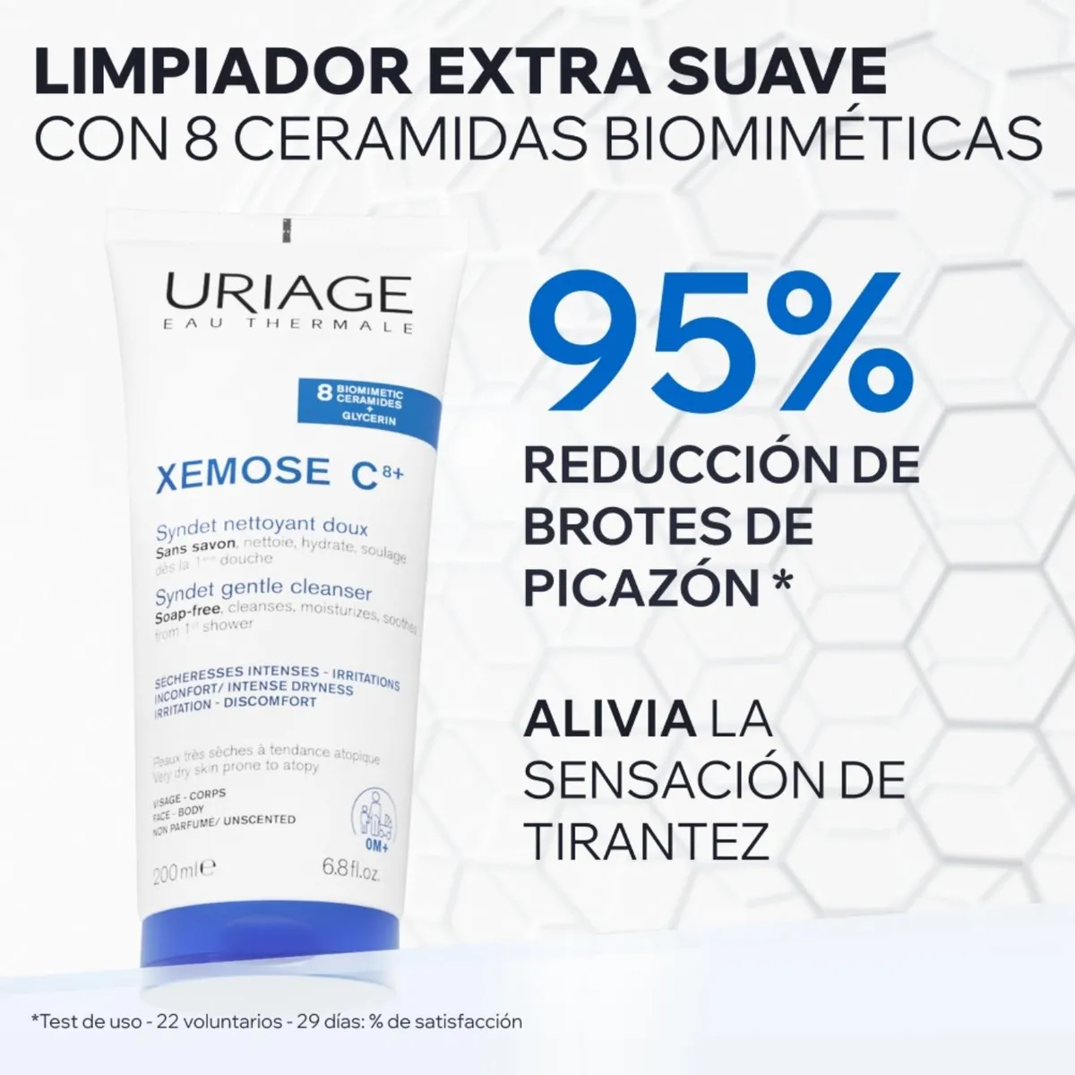 URIAGE - Limpiador Syndet Xemose C8+ 500ml Uriage