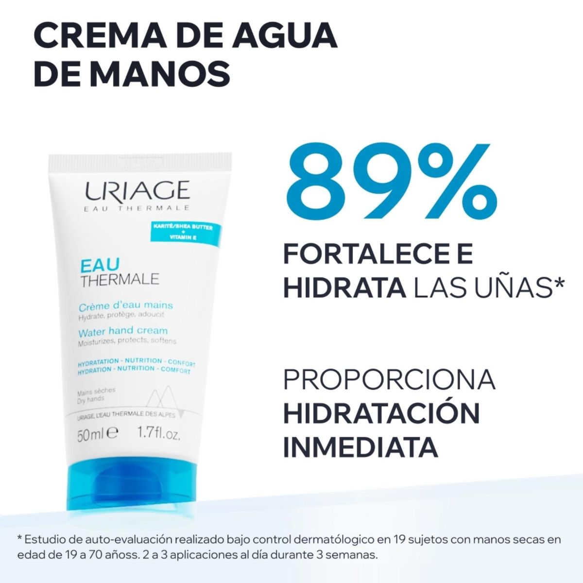 URIAGE - Eau Thermale Crema de Manos 50ml de Uriage