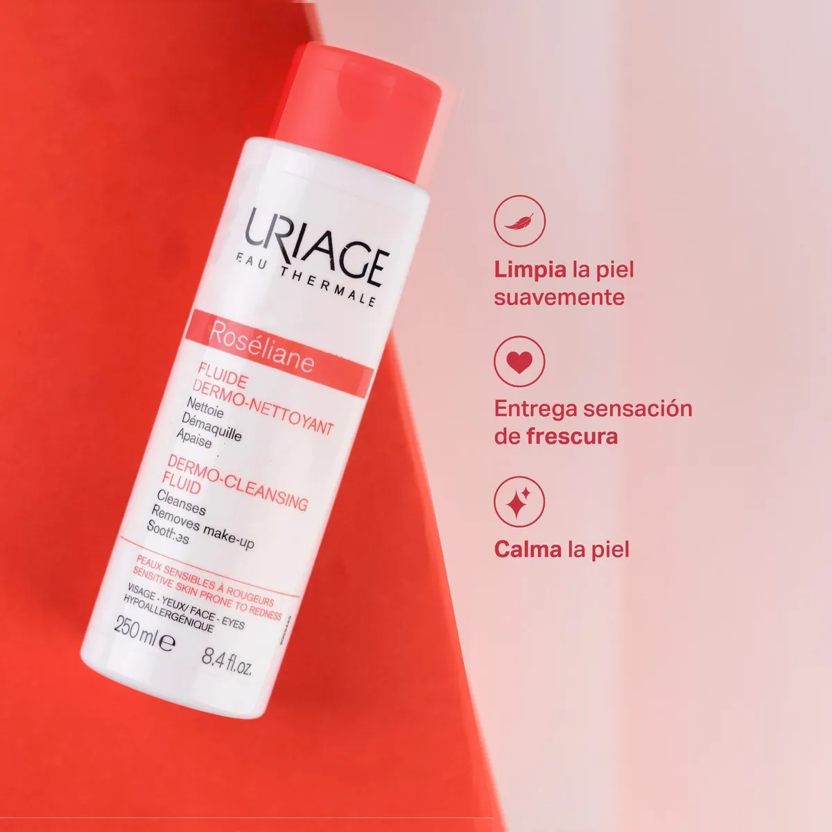 URIAGE - Roséliane Fluido Dermo-limpiador 250ml de Uriage