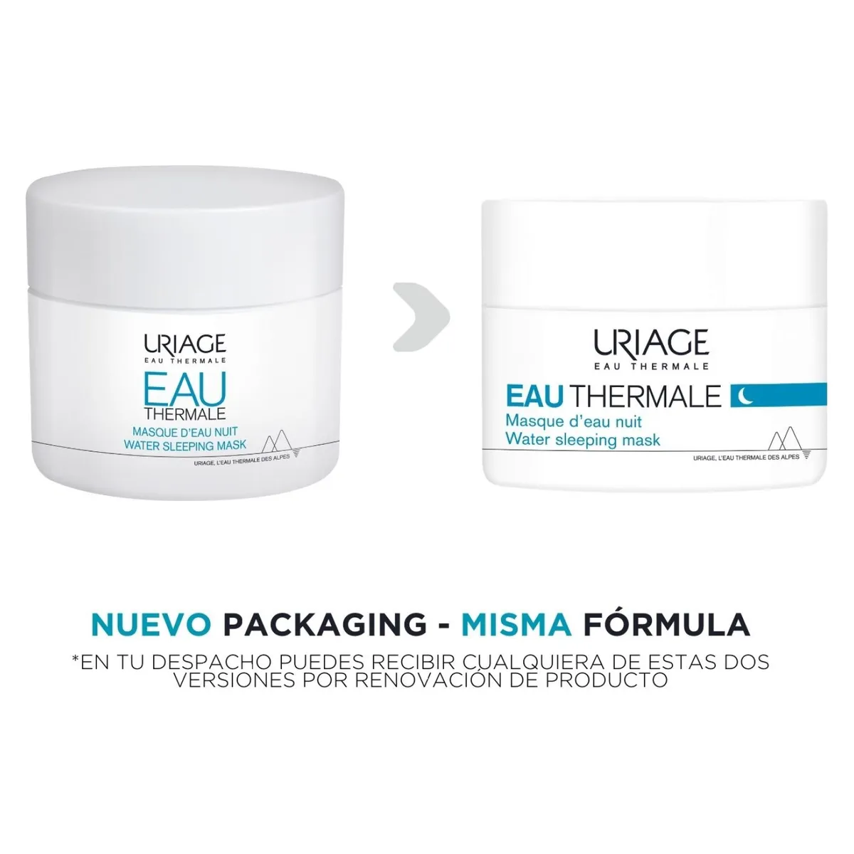 URIAGE - Eau Thermale Máscara de Agua de Noche 50ml de Uriage