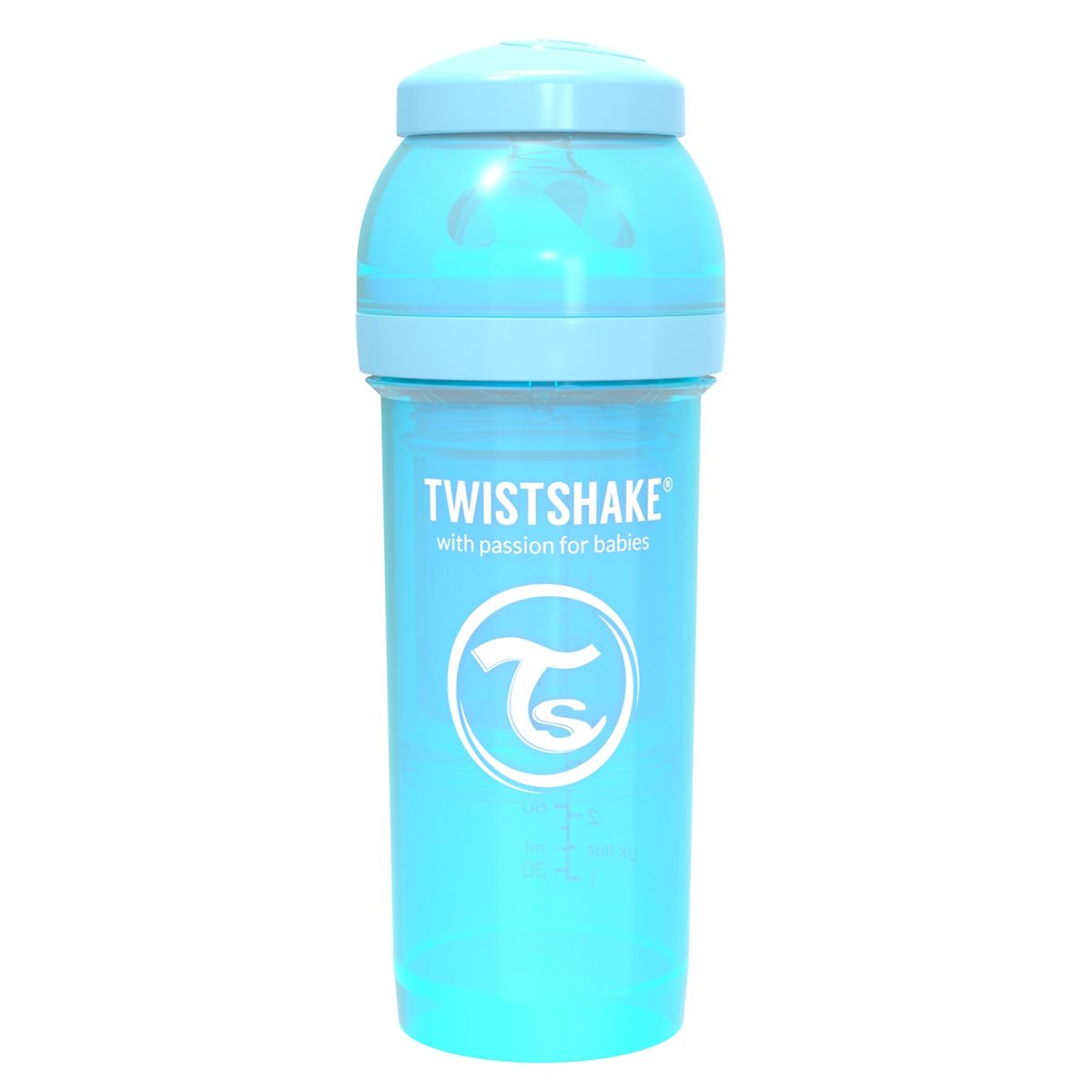 TWISTSHAKE - Mamadera Anti-Cólico 260 Ml Azul Twistshake