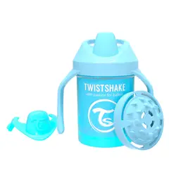 TWISTSHAKE - Vaso Antiderrame Mini Cup 230 Ml 4+M Azul
