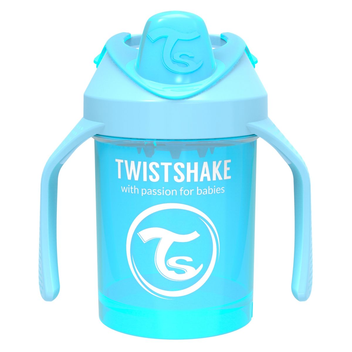 TWISTSHAKE - Vaso Antiderrame Mini Cup 230 Ml 4+M Azul Twistshake