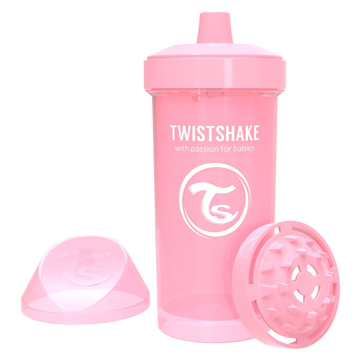 TWISTSHAKE - Vaso Kid Cup 360 Ml 12+M Rosado Twistshake