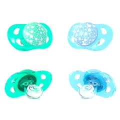 TWISTSHAKE - Chupetes 0-6M 2 Uns Azul / Verde