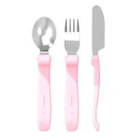 Servicio De Acero Inox 12+M Rosado