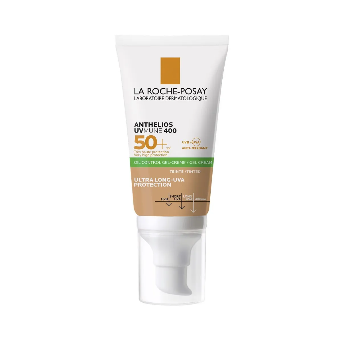 LA ROCHE POSAY - Protector Solar Rostro Anthelios Uv Mune 400 Oil Control Crema Con Color Fps 50+ 50 Ml La Roche Posay
