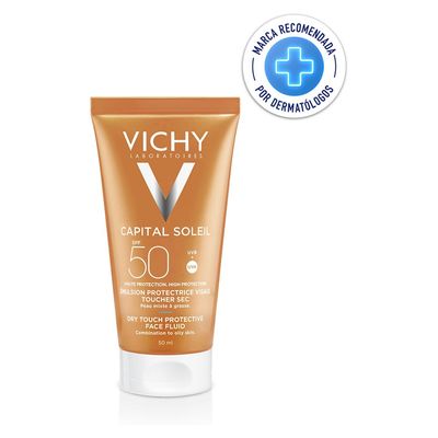 Imagen 2 del producto Protector Solar Facial Toque Seco Ideal Soleil FPS 50 50 ml