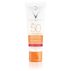 VICHY - Protector Solar Facial Capital Soleil Anti Edad 3 en 1 FPS 50 50 ml