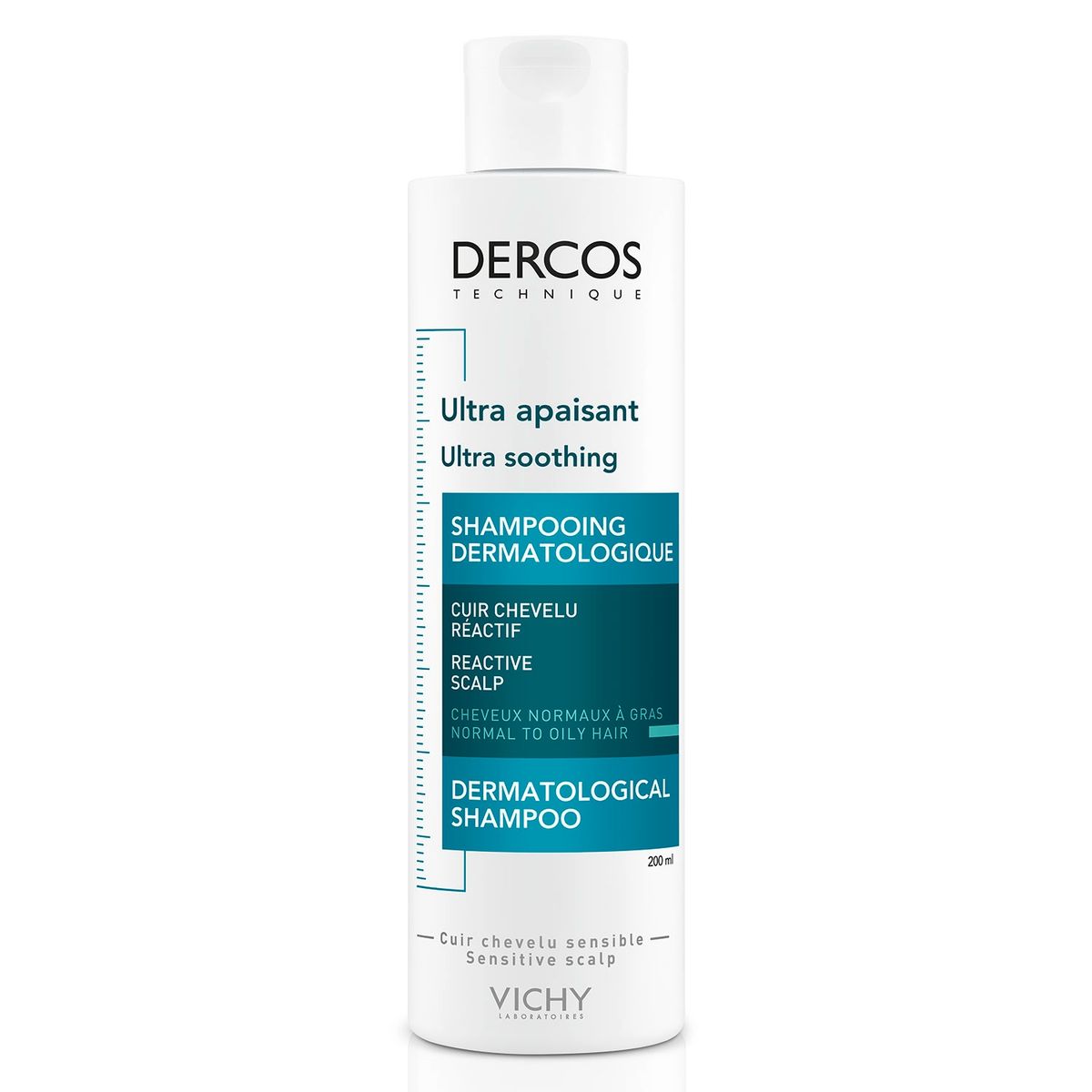 VICHY - Shampoo Cabello Graso Dercos Sensitive 200Ml Vichy