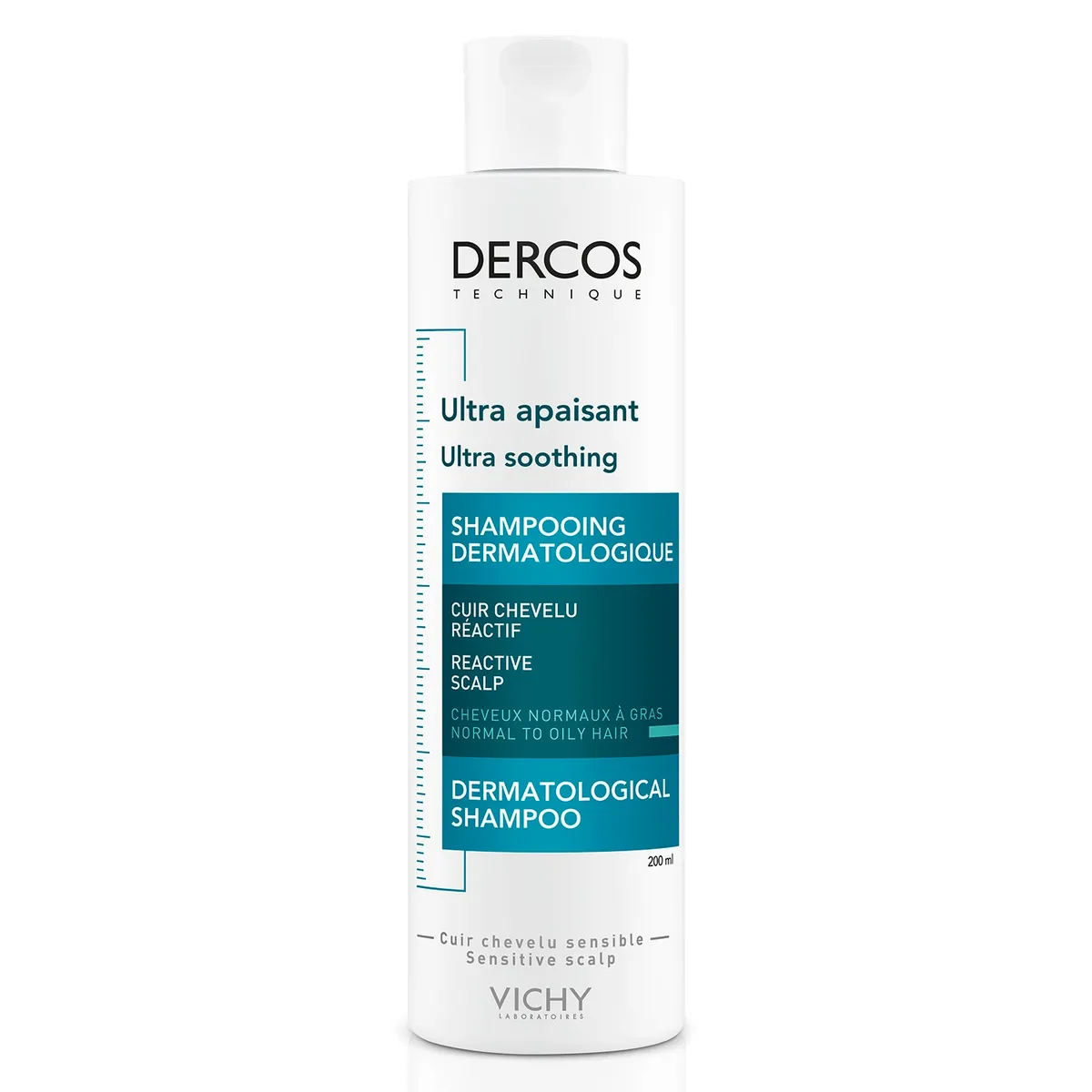 VICHY - Shampoo Cabello Graso Dercos Sensitive 200Ml Vichy