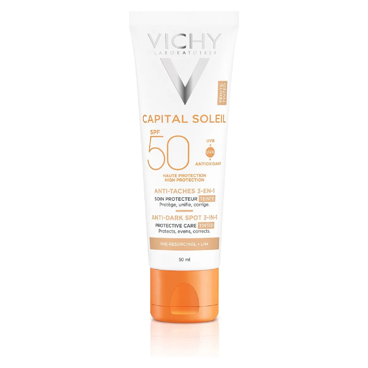 VICHY - Protector Solar Rostro Capital Soleil Antimanchas 3 En 1 Fps 50+ 50 Ml Vichy