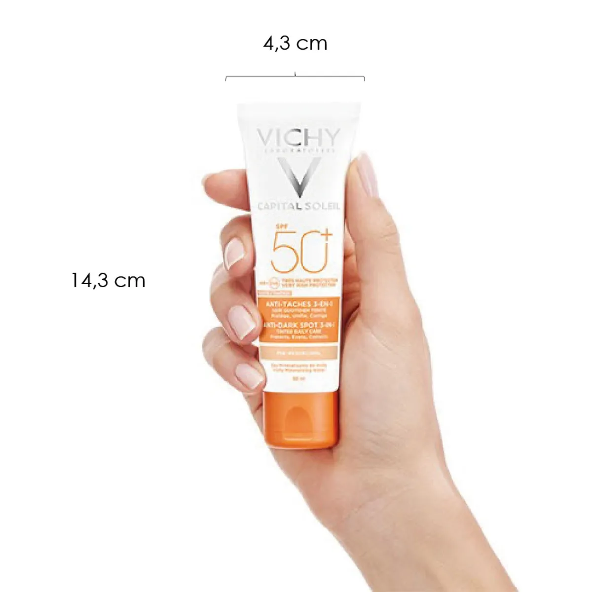 VICHY - Protector Solar Rostro Capital Soleil Antimanchas 3 En 1 Fps 50+ 50 Ml Vichy