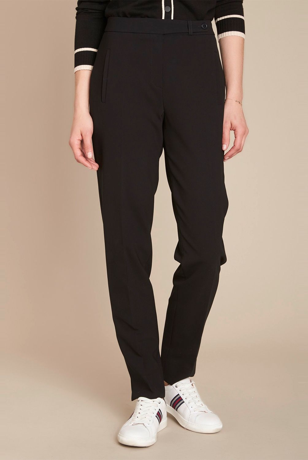 MAISON 123 - Pantalón Recto Tiro Medio Mujer Maison 123