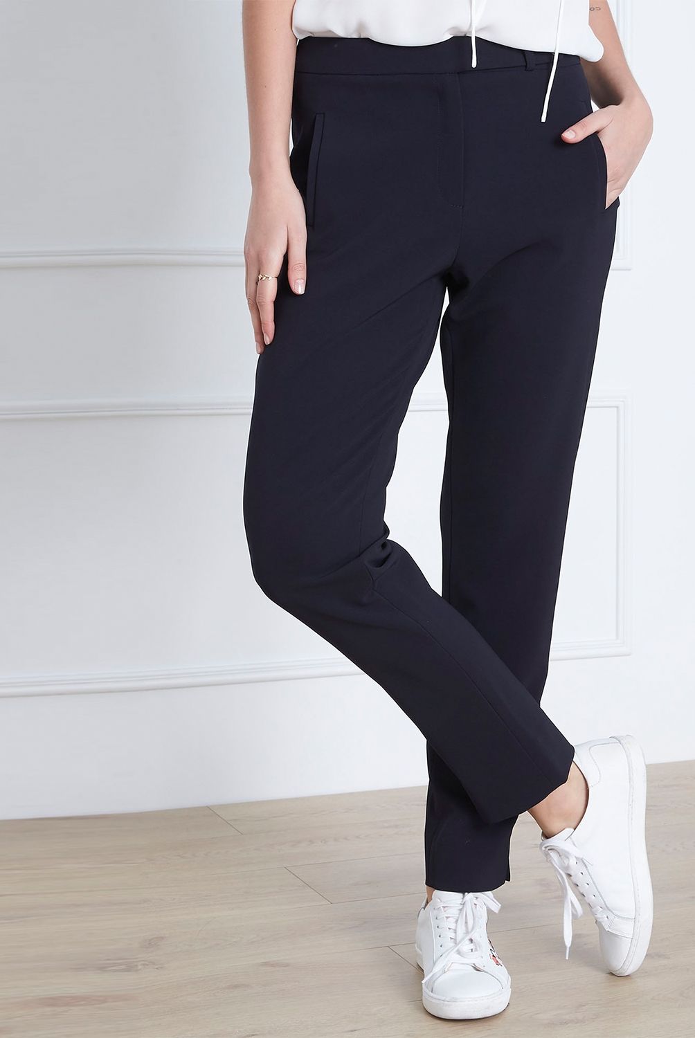 MAISON 123 - Pantalón Recto Tiro Medio Mujer Maison 123