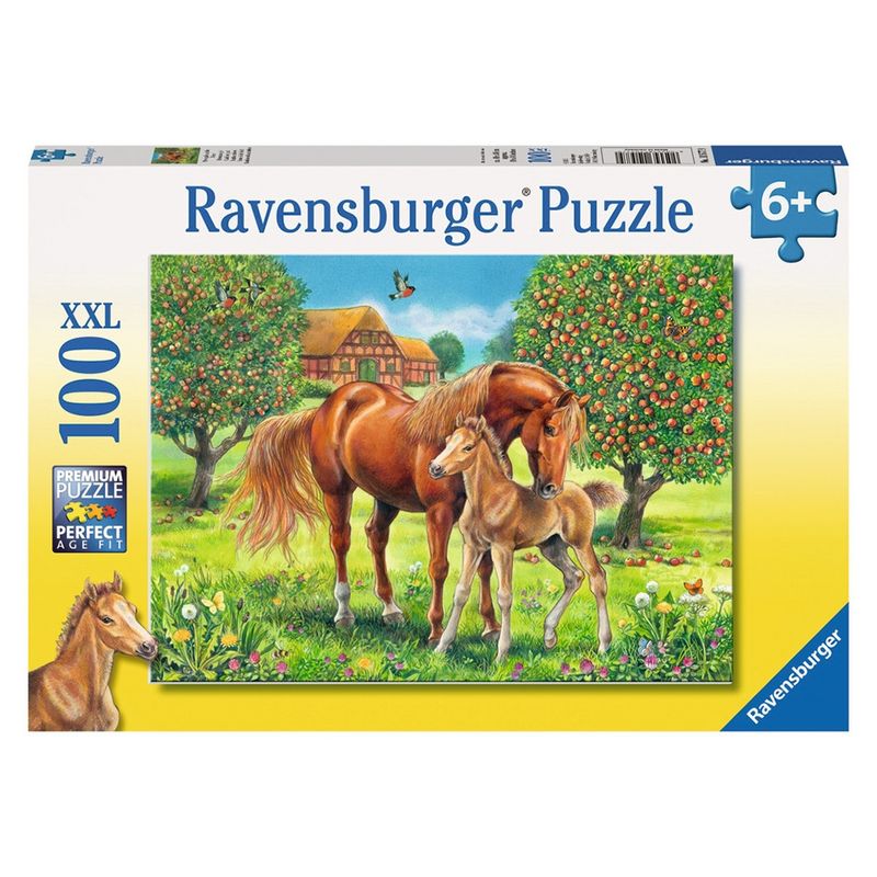 RAVENSBURGER - Caramba Ravensburger Puzzle Xxl Caballos En El Campo 100 Piezas