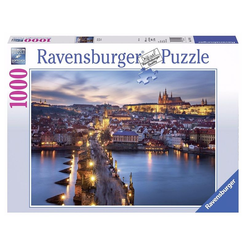 RAVENSBURGER - Puzzle Praga De Noche 1000 Piezas Ravensburger