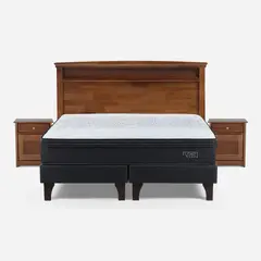 ROSEN - Cama Tempo King + Muebles Veneto