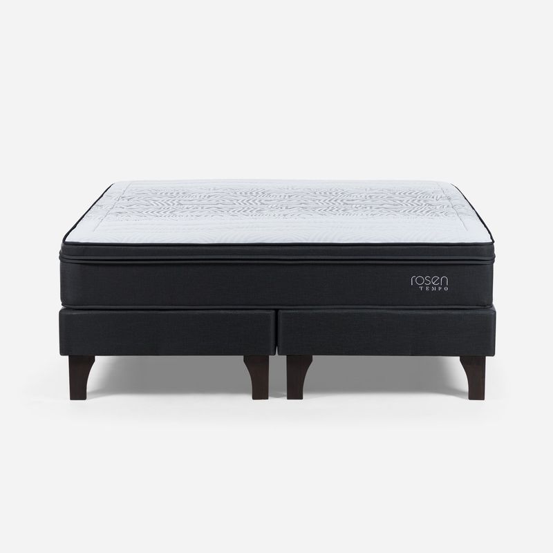ROSEN - Cama Europea Super King Tempo Rosen 200 x 200 Cm Base Dividida