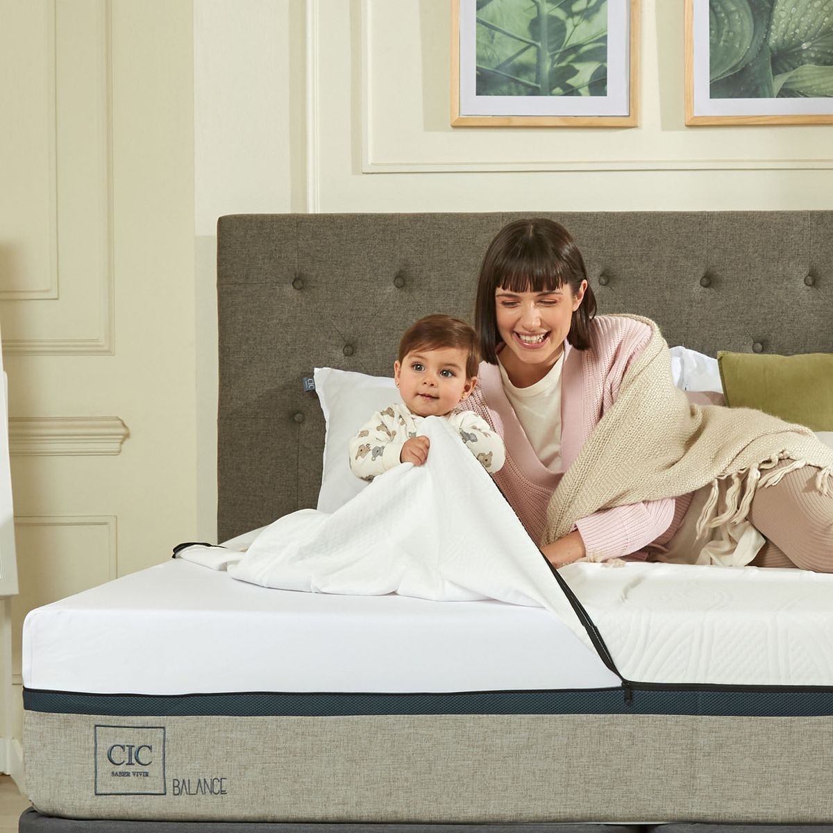 CIC - Colchón Balance 2 plazas x 1.90mt + 2 Almohadas Cic